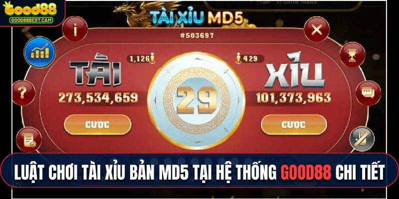 Thành viên mới hãy nắm luật chơi tài xỉu bản MD5 tại hệ thống GOOD88